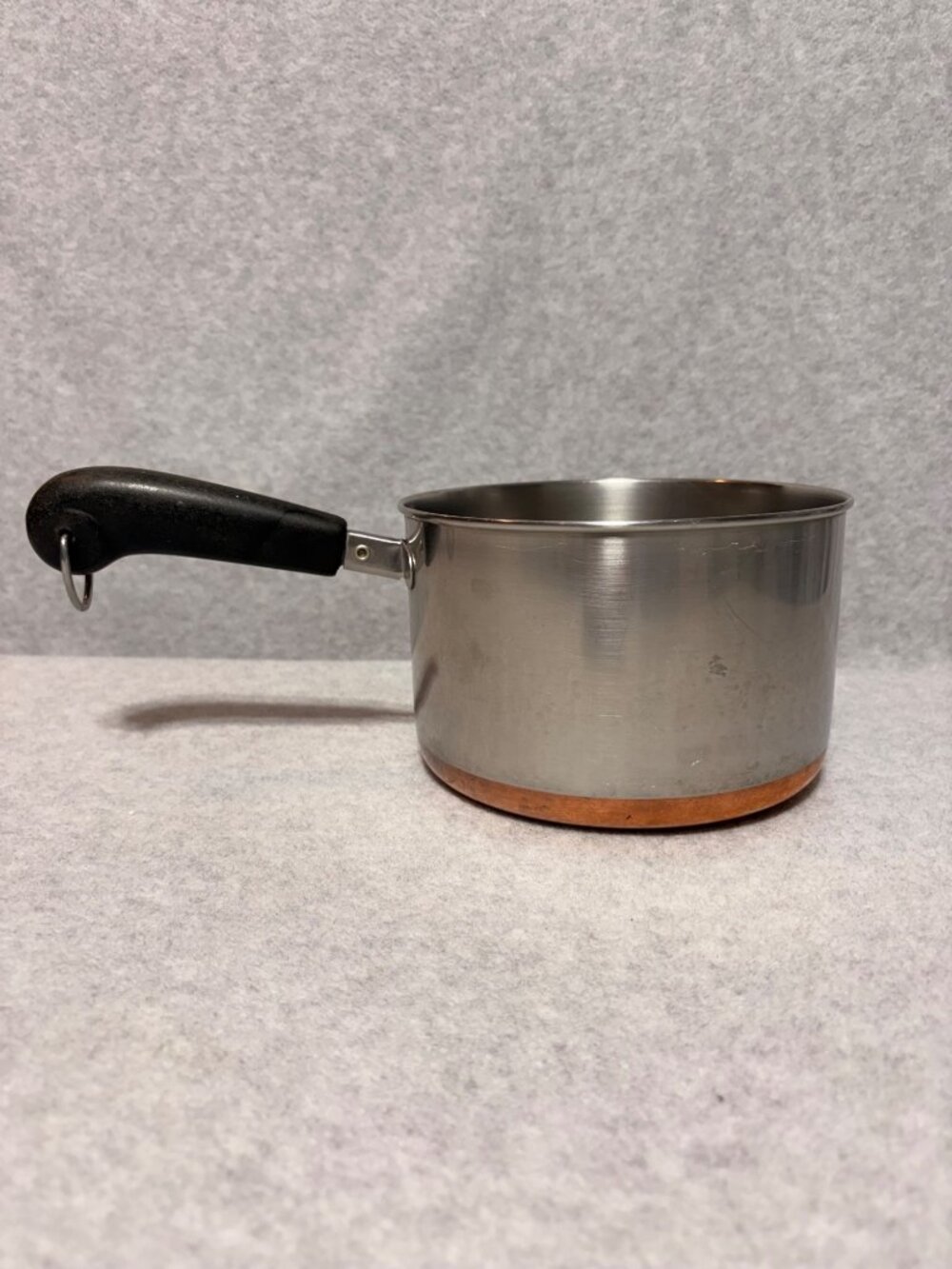 Revere Ware 3 Qt Saucepan Pot With Copper Bottom NY No Lid Stainless Steel